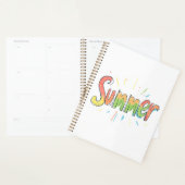 Kleurrijke zomertekst planner (Display)