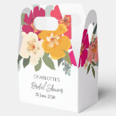 Kleurrijke zomertuin: heldere Floral Bride Shower Bedankdoosjes (Geopend)