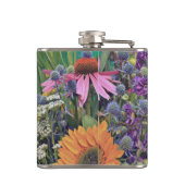 Kleurrijke zomerventilator — speciaal aangepast heupfles (Achterkant)