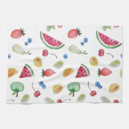 Kleurrijke zomervruchten theedoek