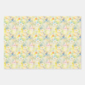 Kleurrijke zomerweide wilde bloemen inpakpapier vel (Voorkant 3)