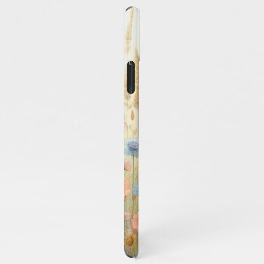 Kleurrijke zomerwilde bloemen bloemenkunst met Wat iPhone Hoesje (Rechterkant)