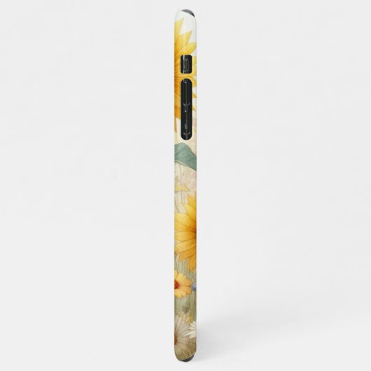 Kleurrijke zomerwilde bloemen bloemenkunst met Wat iPhone Hoesje (Linkerkant)