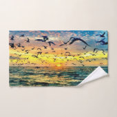 Kleurrijke zonnebaden bad handdoek (Handdoek)