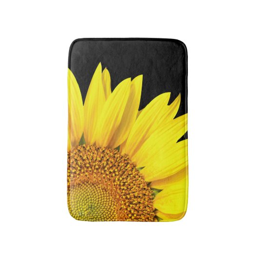 Kleurrijke Zonnebloem Bloemen Badkamer Mat (Voorkant Verticaal)
