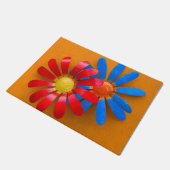 Kleurrijke Zonnebloem Decoratie Deurmat (Schuin)
