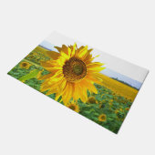 Kleurrijke Zonnebloem Deurmat (Schuin)