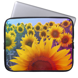 Kleurrijke zonnebloem Floral Harvest Laptop Sleeve