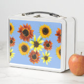  kleurrijke zonnebloem foto's op lunchboxen (In situ)