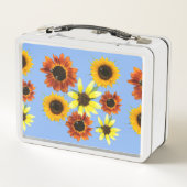  kleurrijke zonnebloem foto's op lunchboxen (Achterkant)