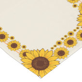 Kleurrijke Zonnebloem Print Rail Korte Tafelloper (Hoek)