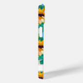 Kleurrijke Zonnebloem Schildering Met Monogram Case-Mate iPhone Case (Achterkant / Rechts)