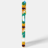 Kleurrijke Zonnebloem Schildering met Monogram Case-Mate iPhone Case (Achterkant / Rechts)