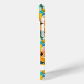 Kleurrijke Zonnebloem Schildering Met Monogram Case-Mate iPhone Case (Achterkant / Links)