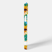 Kleurrijke Zonnebloem Schildering Met Monogram Case-Mate iPhone Case (Achterkant / Rechts)