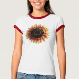 Kleurrijke zonnebloem t-shirt