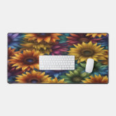 Kleurrijke Zonnebloemen - Bureaumat (Keyboard & Muis)