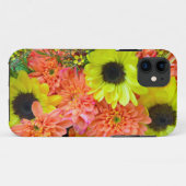 Kleurrijke zonnebloemen en dahlias floral bouquet Case-Mate iPhone case (Achterkant (horizontaal))