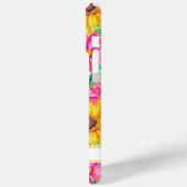 Kleurrijke Zonnebloemen Schildering Met Monogram Case-Mate iPhone Case (Achterkant / Links)