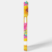 Kleurrijke Zonnebloemen Schildering Met Monogram Case-Mate iPhone Case (Achterkant / Rechts)