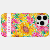 Kleurrijke Zonnebloemen Schildering Monogram Case-Mate iPhone Case (Achterkant (horizontaal))