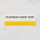 kleurrijke ZONNEBRAND klantentrouw Klantenkaartje (Achterkant)
