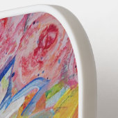 Kleurrijke zonnen van Lydia's Art Sangria Pickleball Paddle (Links Detail)