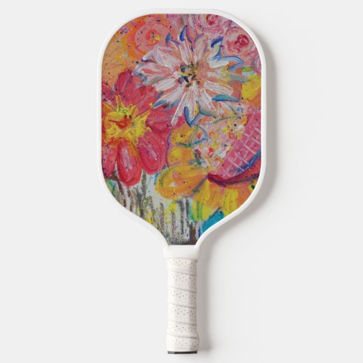 Kleurrijke zonnen van Lydia's Art Sangria Pickleball Paddle (Voorkant)