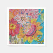 Kleurrijke zonnen van Lydia's Art Sangria Servet (Voorkant)