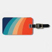  Kleurrijke zonnestralen Bagagelabel (Voorkant horizontaal)