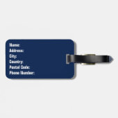  Kleurrijke zonnestralen Bagagelabel (Achterkant horizontaal)