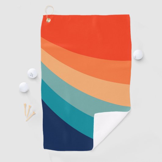 Kleurrijke zonnestralen golfhanddoek (Insitu)