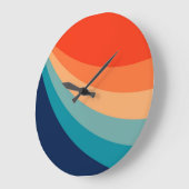 Kleurrijke zonnestralen grote klok (Hoek)