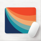 Kleurrijke zonnestralen muismat (Met muis)