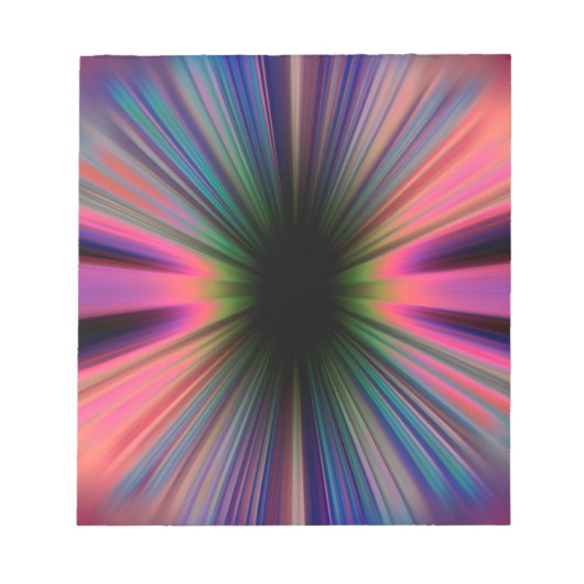Kleurrijke zonnestralen notitieblok (Voorkant)