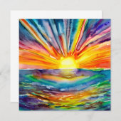 Kleurrijke Zonnestralen over de Kunst van de Water (Voorkant / Achterkant)