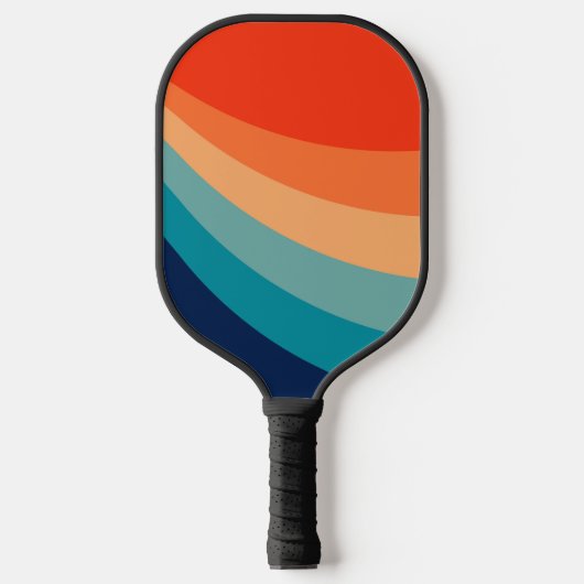 Kleurrijke zonnestralen pickleball paddle (Voorkant)