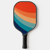 Kleurrijke zonnestralen pickleball paddle (Achterkant)