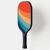 Kleurrijke zonnestralen pickleball paddle (Links)