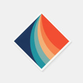 Kleurrijke zonnestralen servet (Hoek)