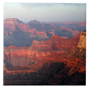 Kleurrijke zonsondergang bij Grand Canyon Tegeltje