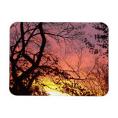 Kleurrijke zonsondergang door haarstomen magneet (Horizontaal)