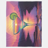 Kleurrijke zonsondergang Margarita Fleece Deken (Voorkant)