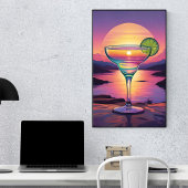 Kleurrijke zonsondergang Margarita Perfect Poster