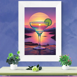 Kleurrijke zonsondergang Margarita Perfect Poster