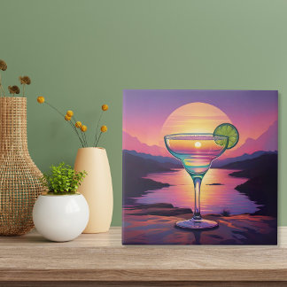 Kleurrijke zonsondergang Margarita Tegeltje