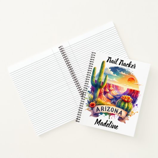 Kleurrijke zonsondergang over de Grand Canyon in A Notitieboek (Binnen)