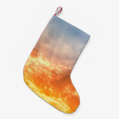 Kleurrijke zonsondergang: vurige hemel schemering. kleine kerstsok (Voorkant (Hangend))