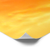 Kleurrijke zonsondergang: vurige hemel schemering. poster (Hoek)