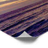 Kleurrijke Zonsondergang & Zeilboot - Venice Beach Poster (Hoek)